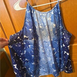 Lane Bryant Blue Floral Camisole